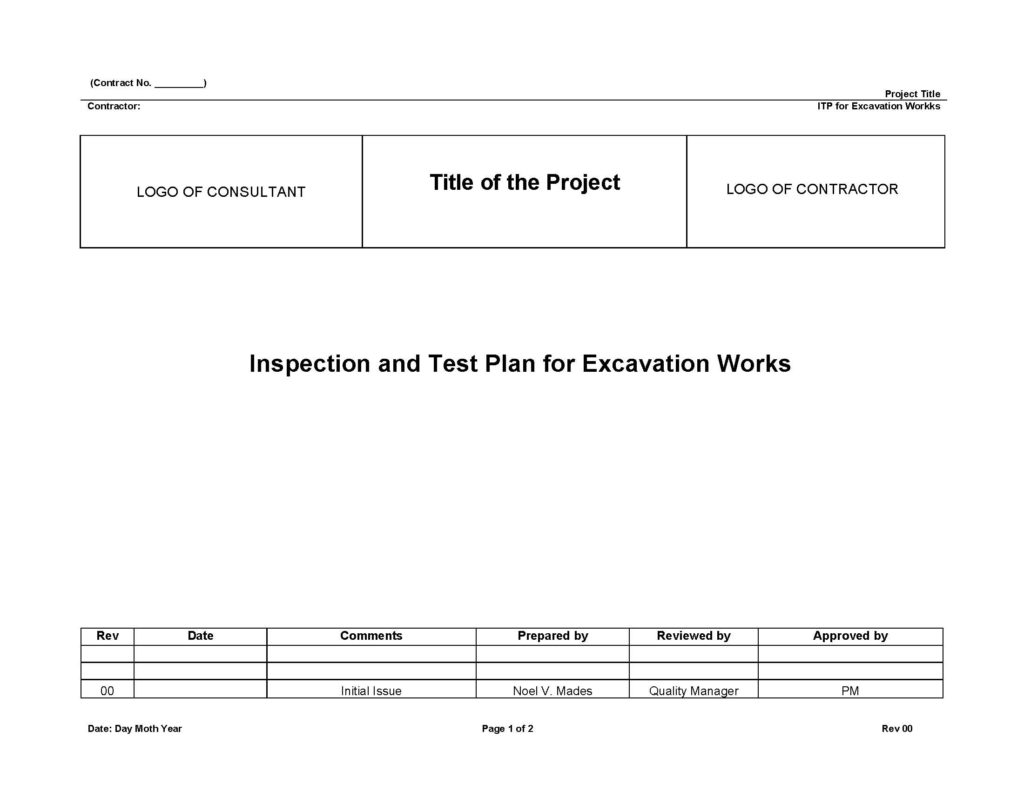 Understanding About Inspection and Test Plan (ITP ... hvac drawing review checklist 